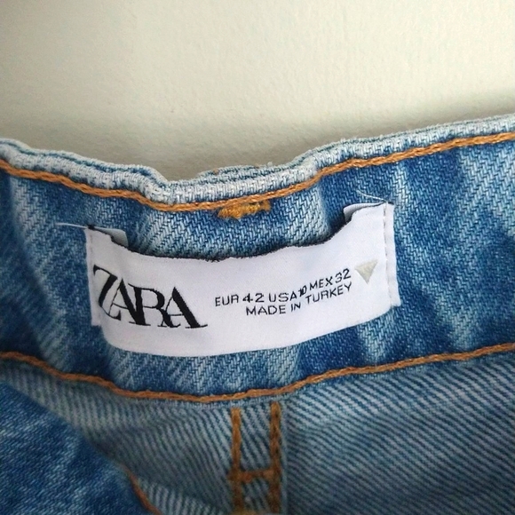 Zara Full Length Wide Leg Jeans Size 10 - Picture 15 of 15